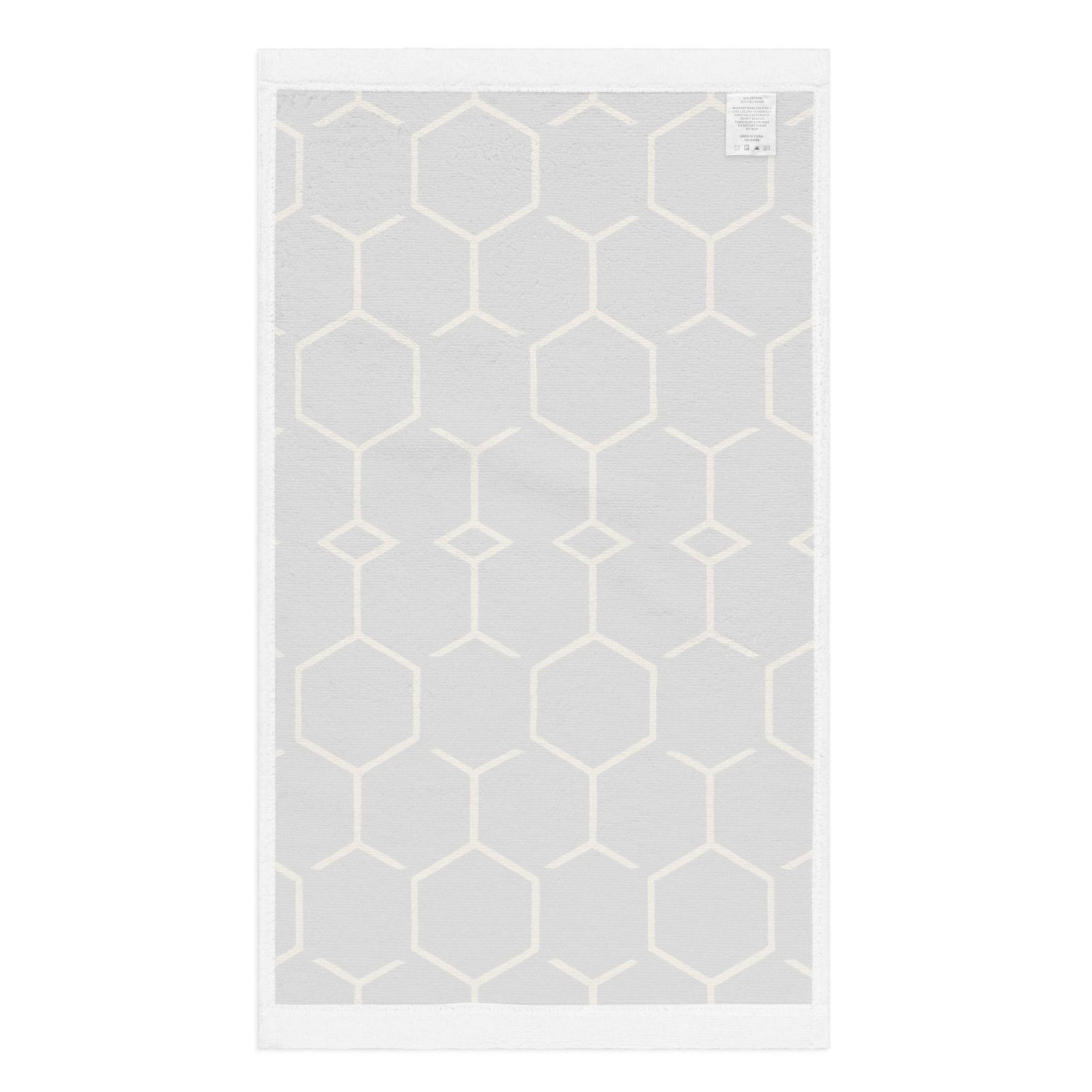 Talishén: Steel Spine Hex Pattern – Hand towel – Black & Gold - Image 3